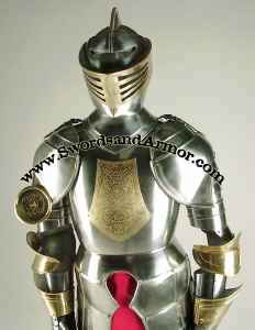 Spanish Suit Of Armor Torso Close Up View