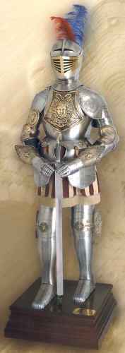 Brass Accent Spanish Suit Of Armor