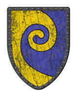 Gyronnant Blue and Gold shield