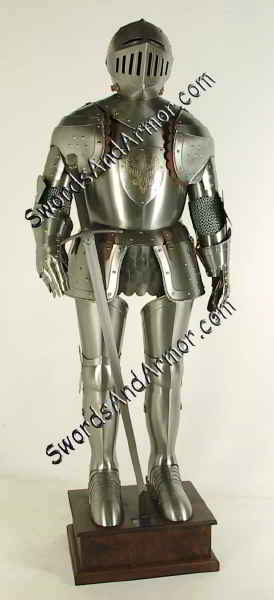 White Knight Suit of Armor - Front View