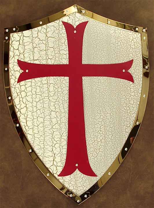 Templar Knights Display Shield Hanging